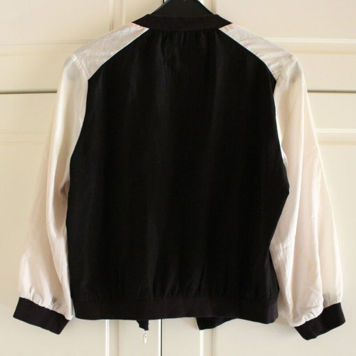 Cardigan white/black like new, size M