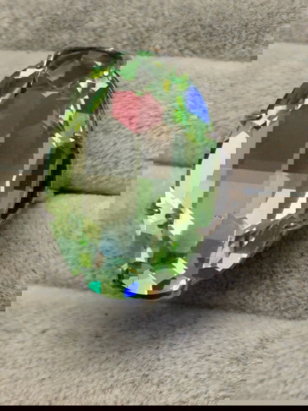 Ασημένιο δαχτυλίδι με υπέροχη πέτρα Swarovski