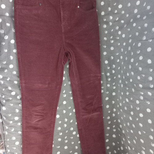 Sarah Lawrence corduroy pants used, burgundy, size S