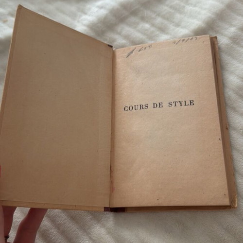 Cours de Style P. Larousse vintage book used, French