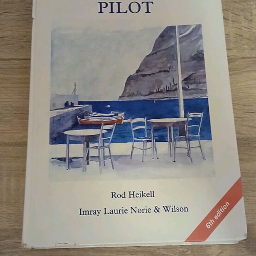 Greek Waters Pilot book used with maps for the Greek seas