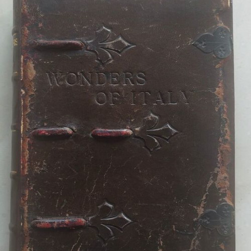 Wonders of Italy rare book used, leather-bound 1928 edition