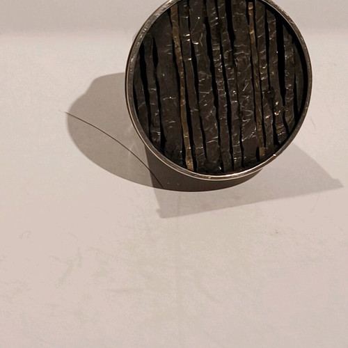 Silver 925 handmade ring used with gold details Katarina Cudic