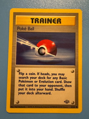 Pokémon Poke Ball Jungle Card like new