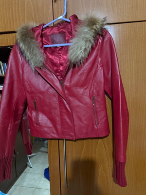 Leather jacket size M like new