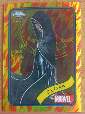 Topps Chrome Marvel 25 Cloak Human Torch Refractor σαν καινούργιο