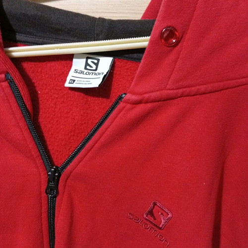 Salomon sport jacket like new, red, XL