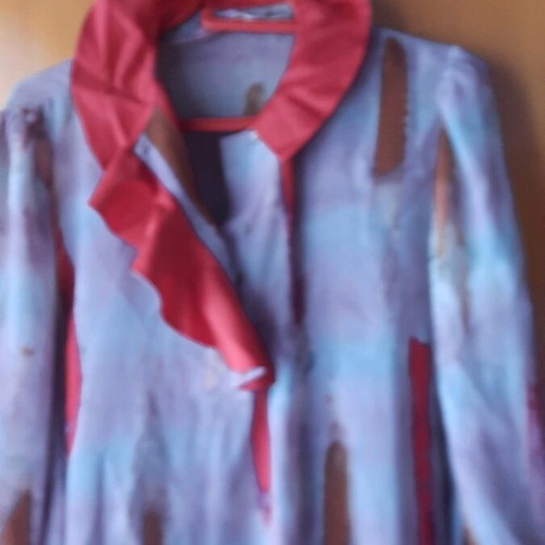 Vintage skirt and blouse set like new, crepe fabric