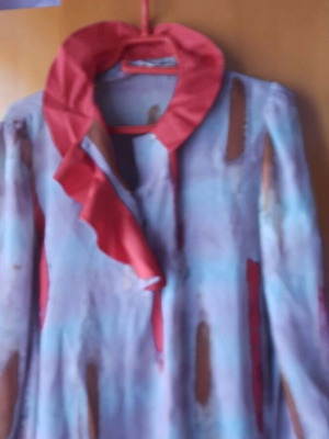 Vintage skirt and blouse set like new, crepe fabric