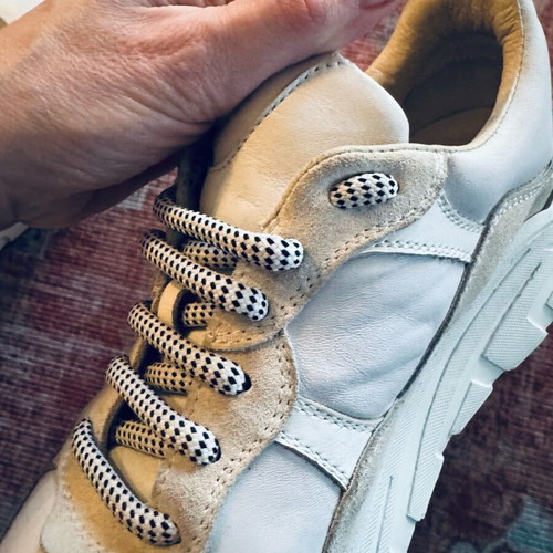 John Richmond women's sneakers used, size 38, white and beige