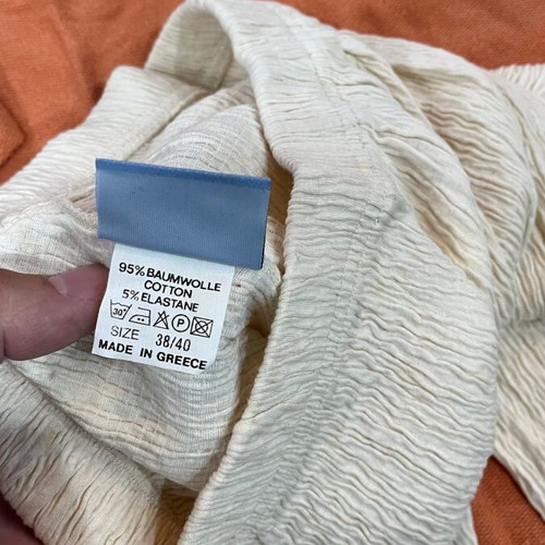 Women's set leggings and blouse size M like new, white and orange