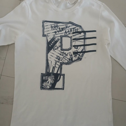 Benetton shirt white size 140 cm like new for 7-8 years