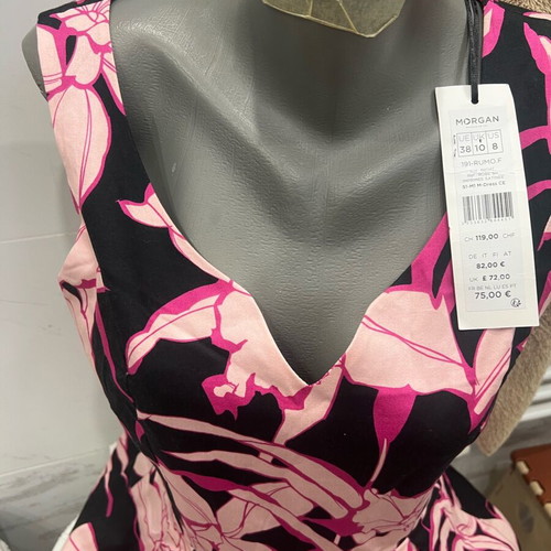 Morgan cocktail dress new, colorful print, size S-M