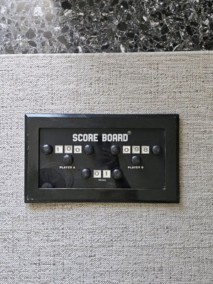 Score Board дървен винтидж използван, черен, за стена