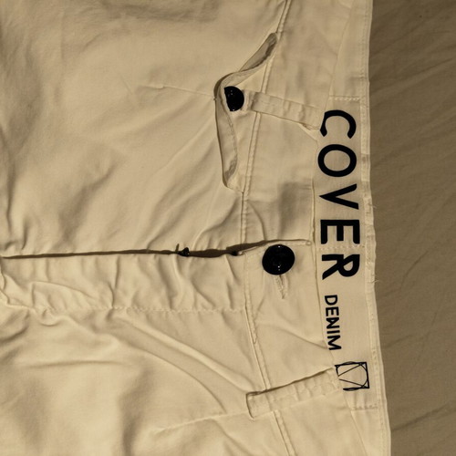 Cover Jeans men's pants used, size 31, white, zipper needs repair