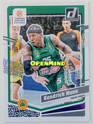 Κάρτα Kendrick Nunn Donruss 135/249 Panathinaikos καινούργια