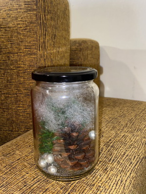 Christmas vase handmade