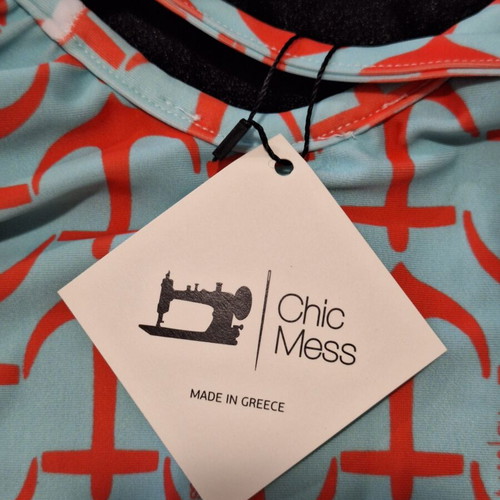 Chic Mess One-Piece Swimsuit brand new with tags, light blue anchor print