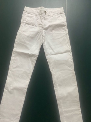 Children's white pants like new, size 140 cm for boys
