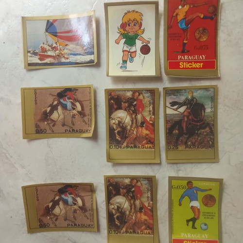 Carousel stickers used, pack