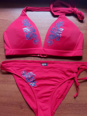 Seaside Beachwear red bikini set, medium
