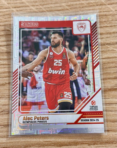 Κάρτα Alec Peters Ολυμπιακός Panini Euroleague 2024-25