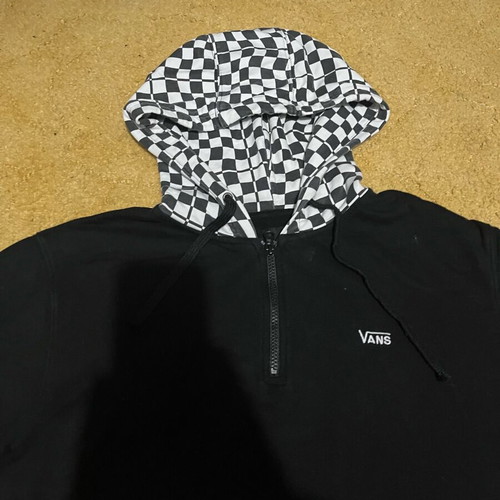 Vans hoodie size M like new, black and white