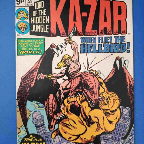 Kazar Ka-Zar Vol 2 comic book used, 1976 edition