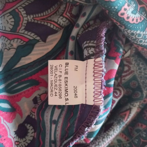 Vilagallo blouse like new, size L, blue and green