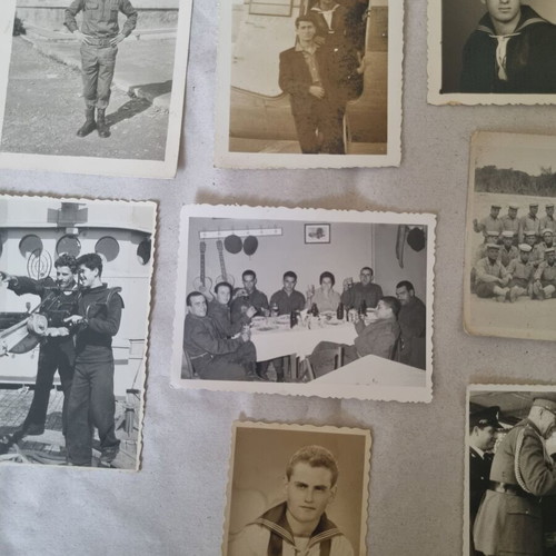 Military souvenir photos used, pack of 15 pieces