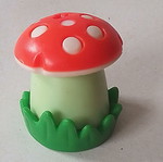 Kinder red mushroom figure used