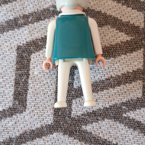 Playmobil grandmother figure used with headscarf