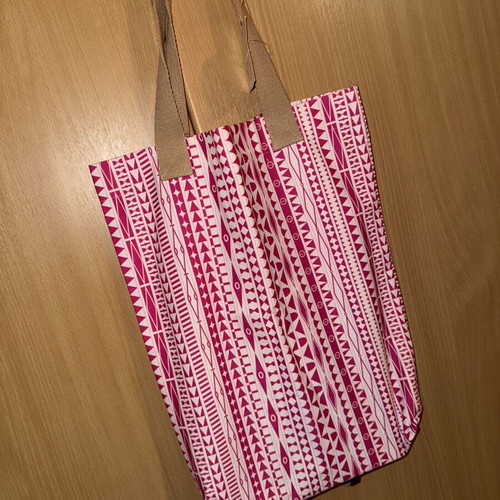 Anamnesia Tote Bag Shoulder New, Intense Red-Fuchsia Cotton