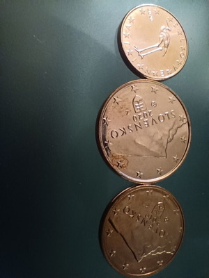Slovakia 1, 2, 5 cent coins unc