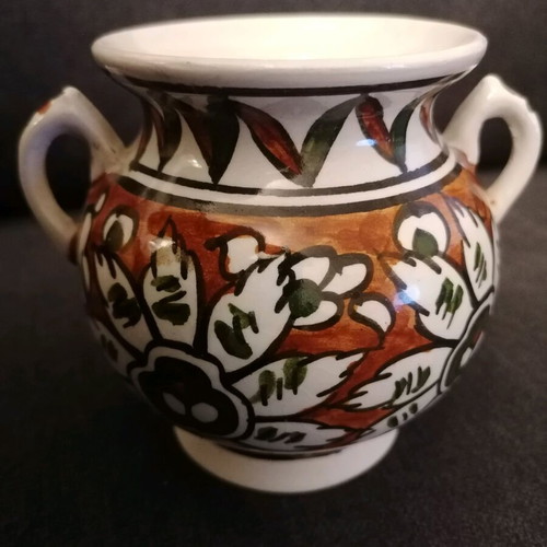 Roditiko vase used, hand-painted, Lindos Rhodes