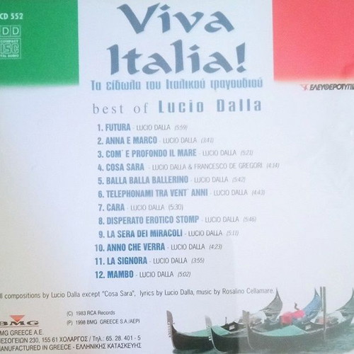 Viva Italia 10 CD used, idols of Italian song