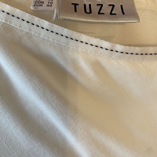 Tuzzi Linen Asymmetrical Skirt new, black and white