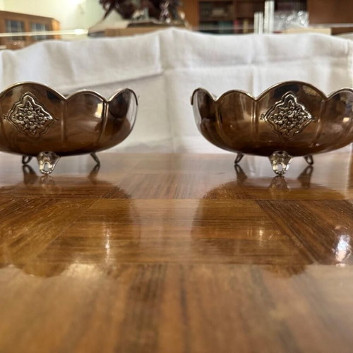 2 Silver-plated decorative Bowls
