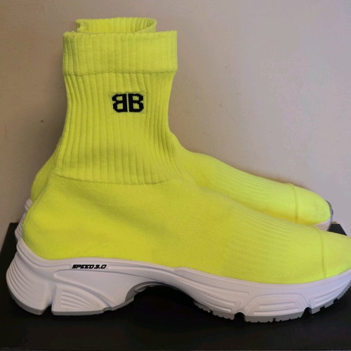 Balenciaga Speed 3.0 sneakers new women's sock-style yellow shoes size 39