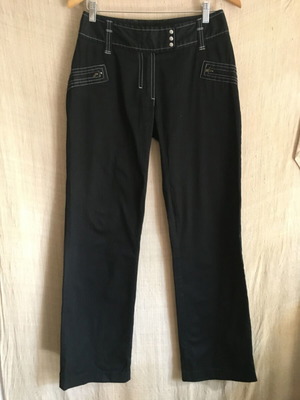 Vintage Jensen low-rise Y2K pants, size 36/S, black