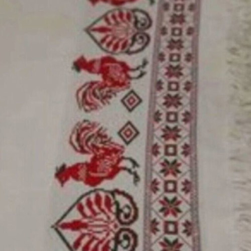 Traditional woven tablecloth handmade, like new, 1.88×1.25 m