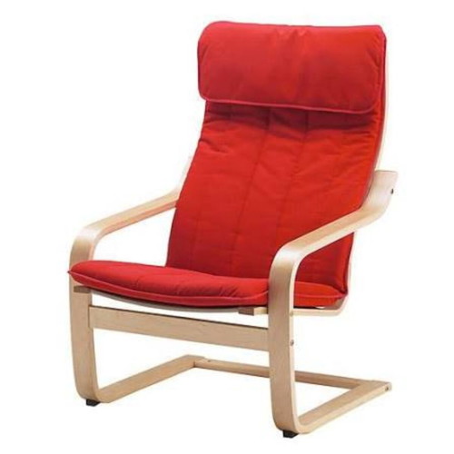 Ikea Poang armchair cover, red