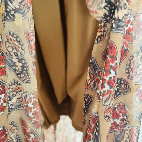 Nadia Rapti maxi dress medium, like new, brown multicolor
