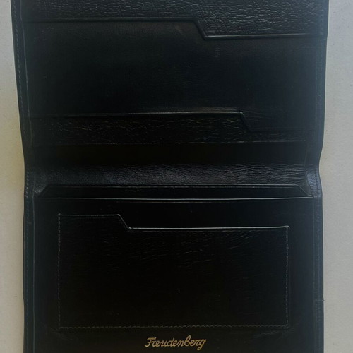 Freudenberg leather men's wallet vintage, black