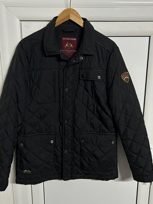U.S. Polo Assn. Men's Quilted Jacket like new Black Size M