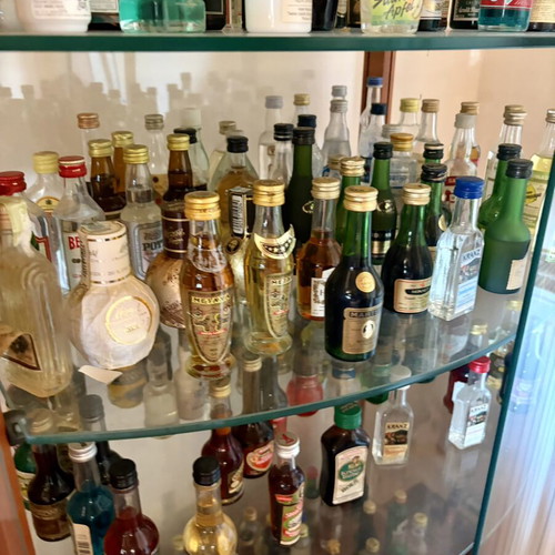 Miniature liquor bottles collection used, about 300 rare worldwide