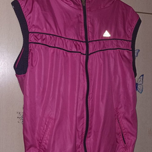 Adidas double face women's vest medium like new, black and pink