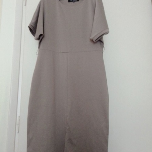 Top Secret wide cotton dress used, beige gray, size M