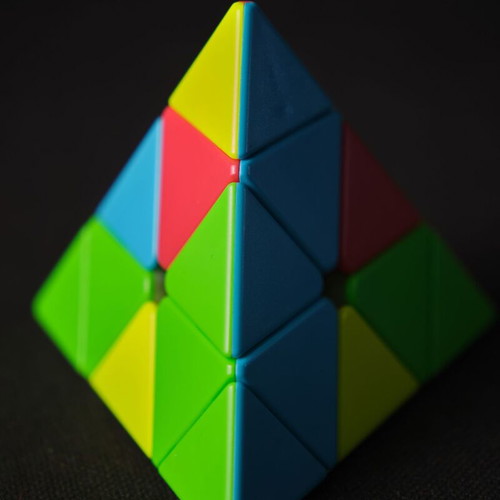 Rubik's Pyramid used with factory defect