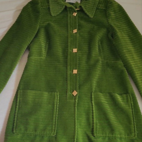 Women's coat jacket Philosophy di Lorenzo Serafini without belt bright green
